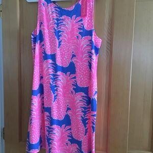 Lily Pulitzer Sundress Size XL Pink Floral